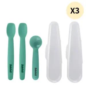 베베락 엘파 실리콘 스푼 1단계 6P 2단계 3P 민트그린