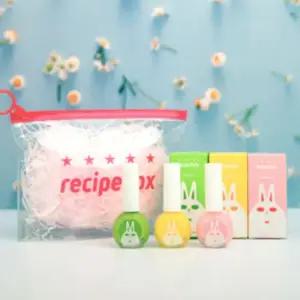 레시피박스 여아 어린이 매니큐어 그린 옐로우 체리