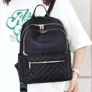 여행 퀼팅 보조 배낭 작은 백팩 블랙