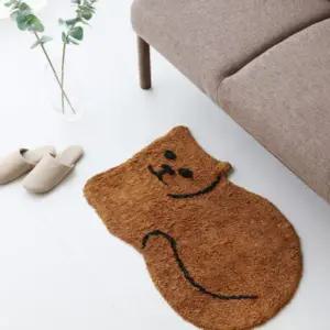 마켓비 고양이 러그 현관 침실 욕실 주방 발매트 75cm
