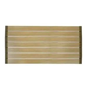 플라팜 우드 접이식 발 매트 판 욕실 베란다 오크 800