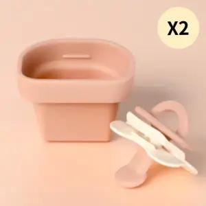 포프베베 아기 쪽쪽이 공갈 노리개 젖꼭지 핑크 X2개