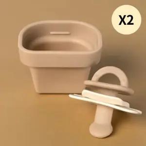 포프베베 아기 쪽쪽이 공갈 노리개 젖꼭지 토프 X2개