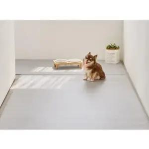 울리 애견 러그 매트 미끄럼방지 린넨 그레이 180x70