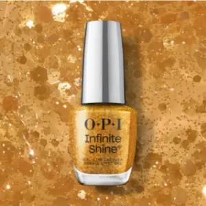 OPI 인피니트 샤인 매니큐어 젤리 글리터 골드 반투명