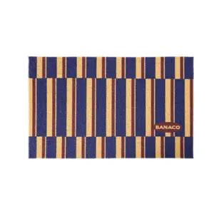 바나코 현관 입구 스트라이드 코일 매트 발 판 블루