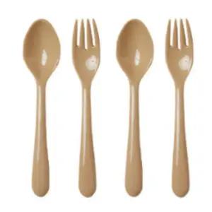 어웨이큰센스 카페 디저트 수저 포크 샌드베이지 X2개