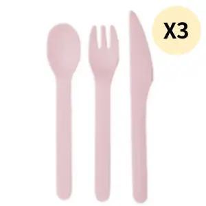 어웨이큰센스 수저 포크 세트 핑크블라썸 X3개