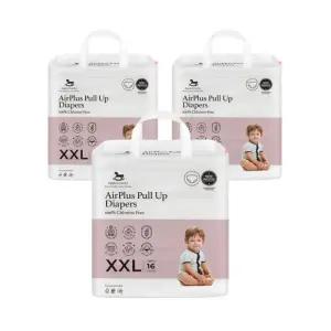 크럼비 기저귀 에어플러스 초특대형 팬티 16pX3팩