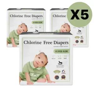 크럼비 기저귀 슈퍼 슬림 특대형 팬티형 20pX15팩