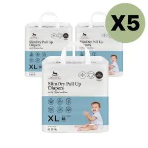 크럼비 기저귀 슬림 드라이 특대형 팬티 18pX15팩