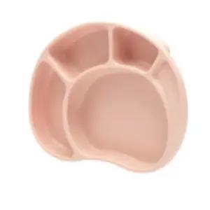 실리팟 유아 식판 이유식 흡착 식기 팔레트 국산 핑크