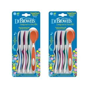 닥터브라운 유아 이유식 스푼 온도 체크 4종 세트 2개