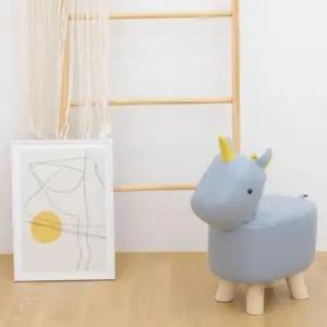 밴프 유아 의자 애니멀 스툴 소파 보조 유니콘 블루