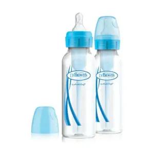 닥터브라운 배앓이 방지 젖병 내로우넥 블루 250ml 2P