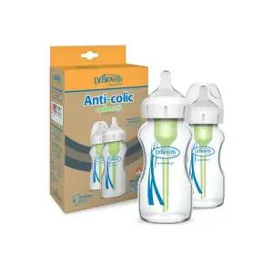 닥터브라운 유리 젖병 와이드넥 출산 선물 270ml 2P