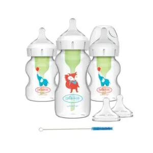 닥터브라운 유리 젖병 와이드넥 출산 선물 세트3P