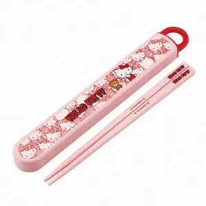 [골드스마일]젓가락세트 헬로키티 케이스세트 캐릭터젓가락 도시락