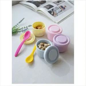 [골드스마일]D14 실리콘 이유식 용기 초간편이유식조리기 아기자기한 사랑가득한