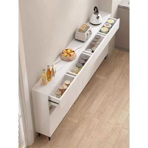 슬림 수납장 선반 원목 따뜻한 복도 틈새 벽면