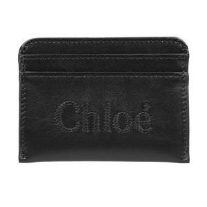 25FW 로고 자수 카드지갑 블랙 CHC23SP868I10 001
