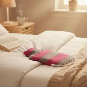 파쉬 보온물주머니 2L+스트라이프패턴 면커버