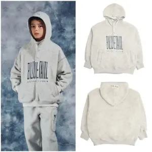 [갤러리아] [블루테일AZI1TS03LG 라이트그레이 플리스 아노락 후드티셔츠