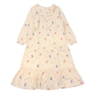 [갤러리아] [비비안]귀여운 고양이프린트 면기모 여성원피스잠옷(GW8873A CR)