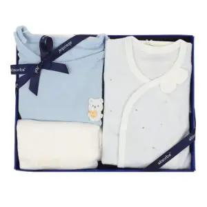 [갤러리아] (압소바,쌍둥이출산,백일,조카옷)크루바디슈트+두두배냇저고리세트(A25-13106)