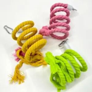 [골드스마일]새장용품 앵무새 놀이터 와이어 로프 횟대 1m