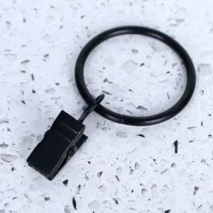 커튼고리 집게링 블랙