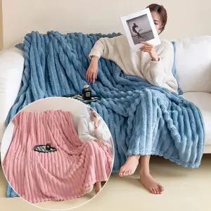 특 대형 겨울 극세사 밍크 모달 캠핑 무릎 이불 담요