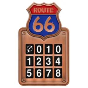 [골드스마일]카렉스 루트66 메탈 주차알림판 숫자표시판 차량용품