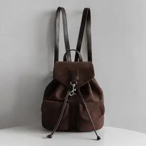 [LAINI]심플 스웨이드 복조리 백팩 ba-60719c