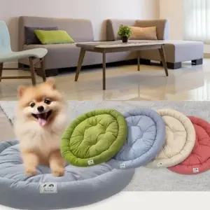 강아지 원형 코튼 미끄럼 방지 방석 애견방석 (WF7A686)