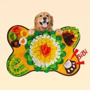 강아지 노즈워크 매트 장난감 뼈다귀 후각놀이 (WFFFUO0)