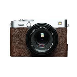 카메라 천연 가죽 하프 케이스 커버 가방 본체 박스 후지필름 X-E5 보호 슬리브 베이스