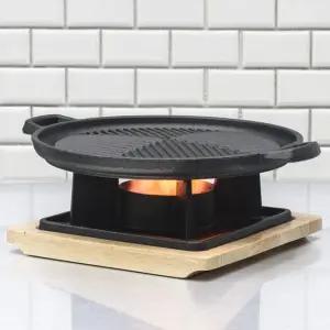 리빙아트 무쇠 화로 그릴 불판세트25cm