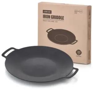 리빙아트 인덕션 아이언 그리들팬33cm가방/손잡이포함