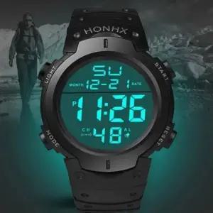 남성 베이직 야광 군인 학생 아웃도어 방수 손목 시계