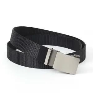 자동버클 패브릭 벨트(블랙) 남성정장 청바지벨트 생활용품 가정용품 생필품