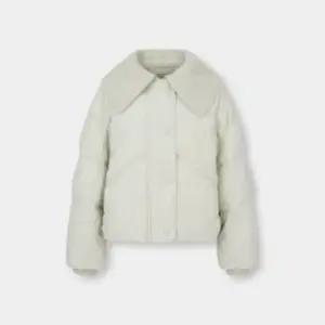 보브 니트 카라 숏 패딩 구스다운 점퍼 7124417106