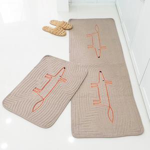 발매트/순면 극세사/욕실 현관 화장실 씽크대 북유럽 주방매트 세트