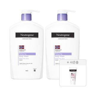 뉴트로지나 릴랙싱 바디 워시 950ml, 2개+증정(인텐스 리페어 시카 에멀젼 15ml, 1개)