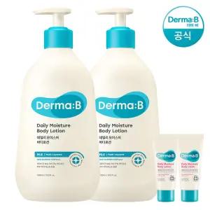 [공식] 더마비 데일리 모이스처 바디로션 400ml x2개+(랜덤견본)튜브×2개