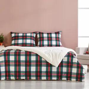 [모던하우스] 소프트워싱 극세사 차렵이불 퀸 메리체크