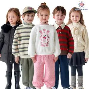 [월튼키즈]겨울벌써초특가 단독전 /기모상하복/패딩/등원룩/아우터/기모레깅스/원피스/티셔츠/팬츠/가디건/데일리룩/긴팔티셔츠/아동복 110/남아 120/여아120 외