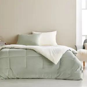 [모던하우스] 말랑찰떡 극세사 차렵이불 퀸 민트