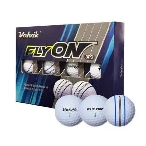 볼빅 3피스 3선 골프공 12볼  퍼팅라인 화이트 골프볼