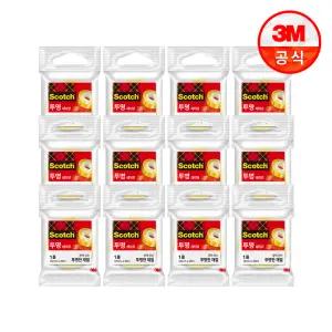 스카치 다용도 테이프 550 리필(12mm x 20m) 11롤 + 1롤